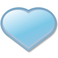 Nuvola emblem-favorite-blue-grey-filled heart.svg