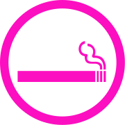 Ladies smoking area round.svg