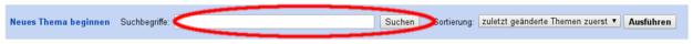Nach Forums-Beiträgen suchen