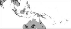 Map 3. Distribution of Oleandra neriiformis.