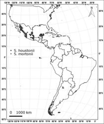 Figure 12. Distribution of S. houstonii and S. mortonii.