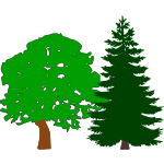 Silhouette mixed forest colored.svg