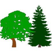 Silhouette mixed forest colored.svg