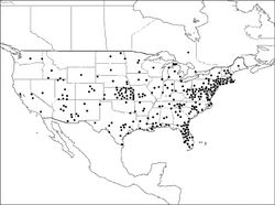 Figure 12. Distribution of Megachile mendica.