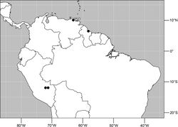 Figure 47. Distribution of Planinasus venezuelensis Hennig.