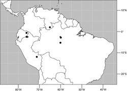 Figure 57. Distribution of Planinasus argentifacies sp. n.