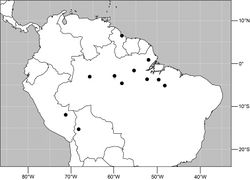 Figure 69. Distribution of Planinasus nigritarsus sp. n.