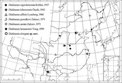 Figure 73. Distribution of Dialineura in China.