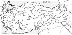 Figure 1. Distribution of named Alburnoides species in Turkey: Alburnoides manyasensis (∆), Alburnoides cf. smyrnae ( █ ) Alburnoides tzanevi (■), Alburnoides fasciatus (+), and Alburnoides eichwaldii (□).