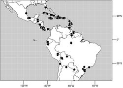 Figure 95. Distribution of Hydrochasma incisum (Coquillett).